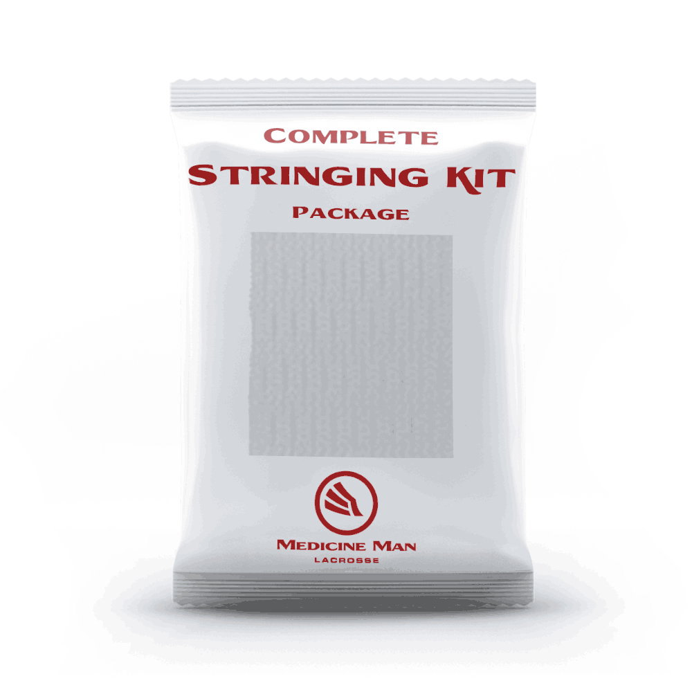 Complete Lacrosse Stringing Mesh Kit (White)