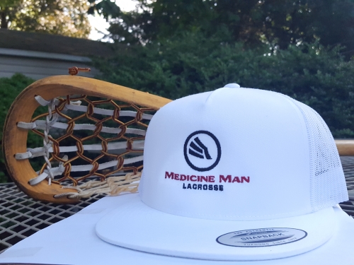 White Lacrosse Hat by Medicine Man