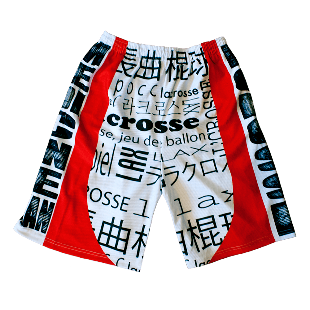 Lacrosse Shorts Language Front